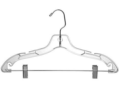 Only Hangers Clear Plastic 17″ Suit Hanger (Box of 100) Review