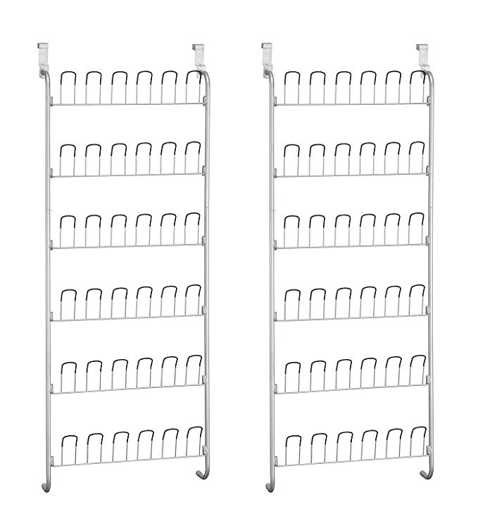 Neu Home Organize It All Over-The-Door 18 Pair Hanging Wire Shoe Rack (Pack of 2)