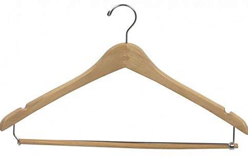 The Great American Hanger Company Natural Suit Hanger with Locking Bar & Notches (Box of 50) Review