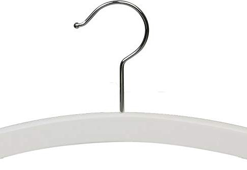 Wooden Baby Top Hanger, White Finish with Chrome Hardware, Box of 50 by The Great American Hanger Company Review