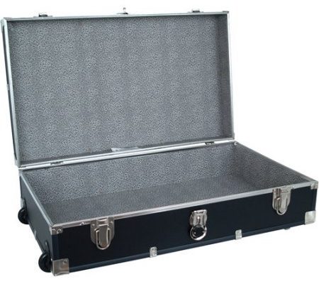 Mercury Luggage Seward Under the Bed Wheeled Storage Footlocker, 31″ in Black Review
