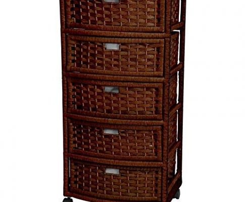 ORIENTAL FURNITURE 37″ Natural Fiber Chest of Drawers – Mocha Review