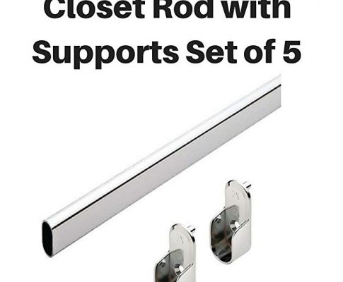 Closet Rod Oval by Hafele w/ supports Set of 5 (48″) Review