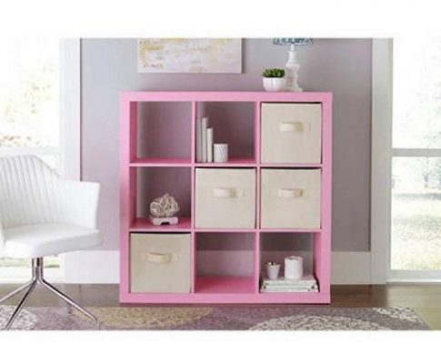 Better Homes and Gardens 9-cube Organizer Storage Bookcase Bookshelf Cabinet Divider (Pink) Review