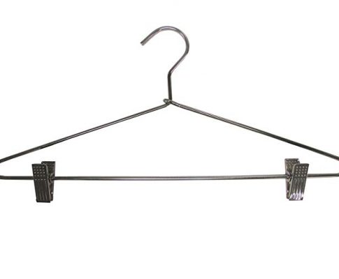 The Great American Hanger Company Heavy Duty Metal Combo Hanger with Clips Polished Chrome, Box of 100 Review