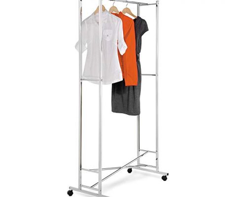 Honey-Can-Do GAR-01268 Deluxe Collapsible Garment Rack on locking Casters, Chrome Finish Review