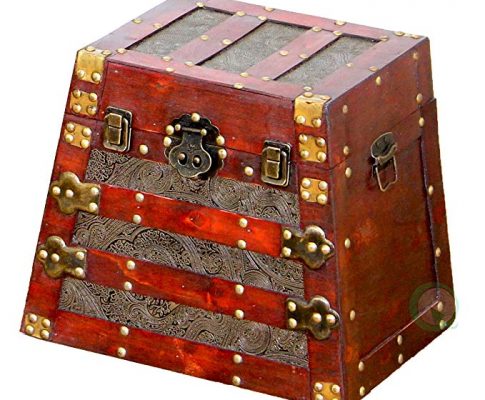 Vintiquewise(TM) Antique Pyramid Wooden Trunk, Small Review