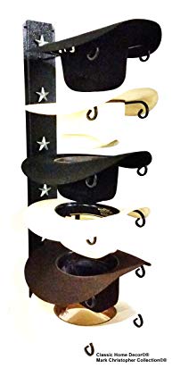 Mark Christopher Collection American Made Cowboy Hat Holder STAR 886 B/S 6 Tier Hat Rack