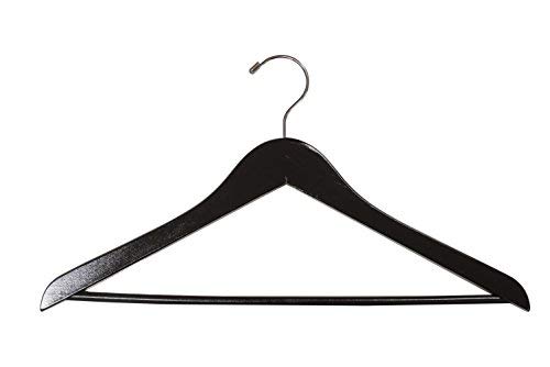 NAHANCO 8217CH Flat Suit Hanger, Chrome Hook, 17