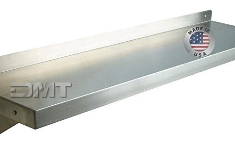 DMT Stainless Wall Shelf. 24″ X 7″ Deep. Made in USA. 16 Gauge 304/L Stainless Steel. Review