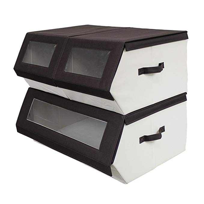 Nouvelle Legende Closet Organizer Easy Storage Bins Collapsible Compartments Set of 3 Pieces