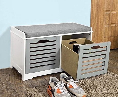 SoBuy Storage Bench,Shoe Cabinet,Shoe Bench,Storage Cabinet,FSR23-K-HG Review