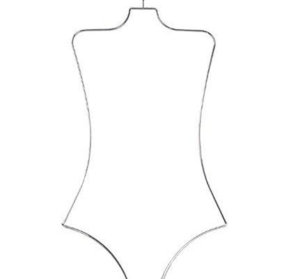 NAHANCO BFWC12 Ladies Wire Swimwear Body Hanger, Chrome (Pack of 12) Review