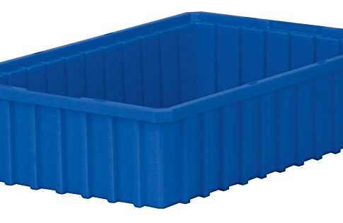 Akro-Mils 33164 Akro-Grid Slotted Divider Plastic Tote Box, 16-1/2 -Inch Length by 10-7/8-Inch Width by 4-Inch Height, Case of 12, Blue, Review