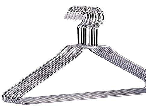6 Pack of Organize It All 1363 Chrome Hangers (48 Hangers Total) Review