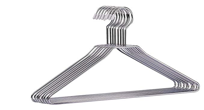 6 Pack of Organize It All 1363 Chrome Hangers (48 Hangers Total)