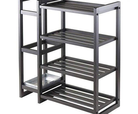 Winsome Wood Isabel Shoe Rack with Umbrella Stand and Tray Black Finish Review