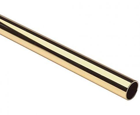 96 in. x 1-5/16 in. Polished Brass Heavy Duty Closet Rod Review