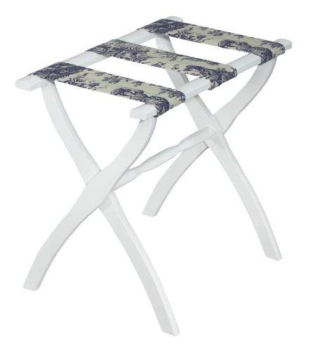 Gate House Furniture Luggage Rack with Toile Straps