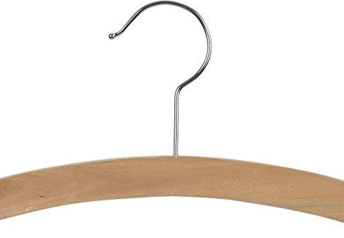 Wooden Kids Top Hanger, Natural Finish with Chrome Hardware, Box of 50 by The Great American Hanger Company Review
