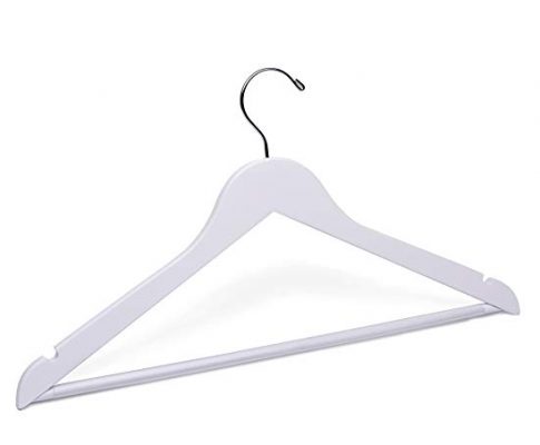 Adult White Suit with Pant Bar Wooden Hanger Review