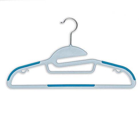 Zen Closet Dry Wet Clothes Amphibious Light Weight ABS Hangers with Non-Slip Shoulder Design, steel Swivel Hooks, Value Pack – Set of 200, Blue Review