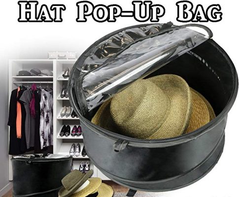 3 Bags, The Elixir Deco Premium Collapsible Pop-Up Dust Cover Hat Bag Organizer Storage Travel Bag Round Hat Box Review