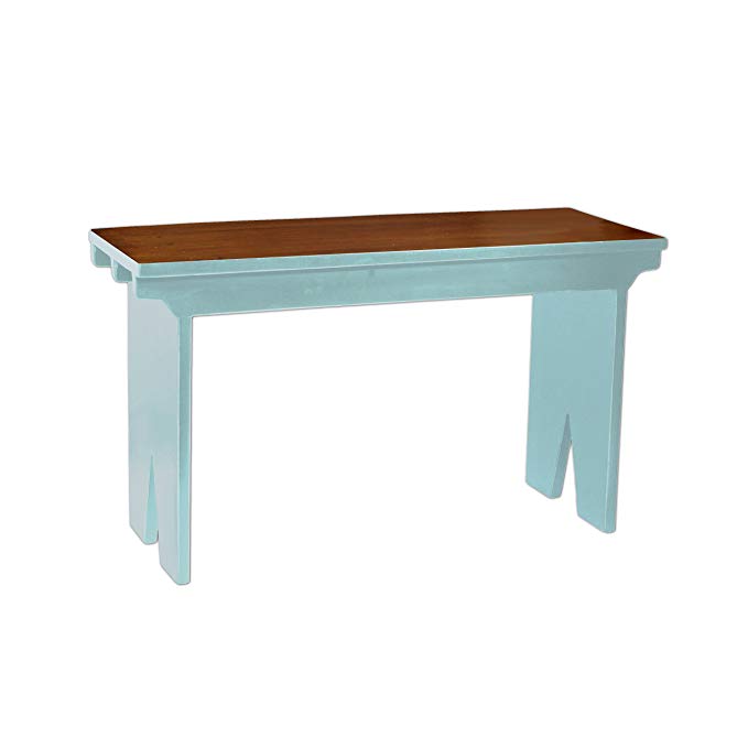 Porthos Home Countryside Forked Bench, Aqua