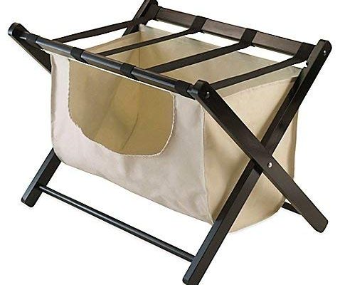 Winsome Trading Dora Luggage Rack with Removable Fabric Basket Review