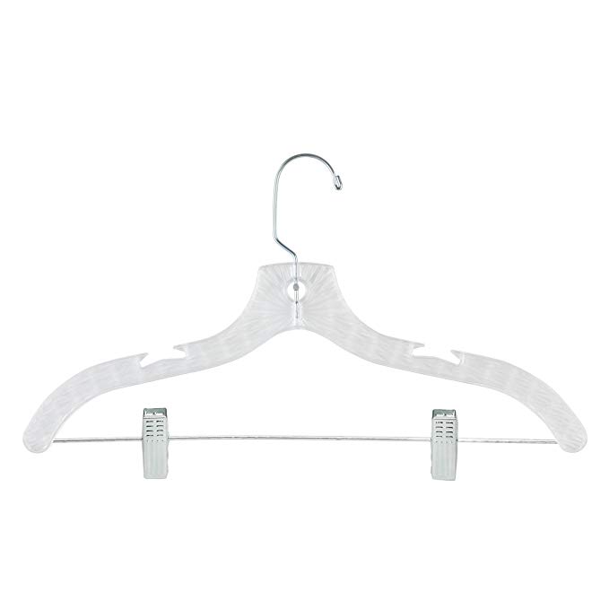 Honey-Can-Do HNG-02015 Crystal Cut Suit Hangers, Clear, 80-Pack