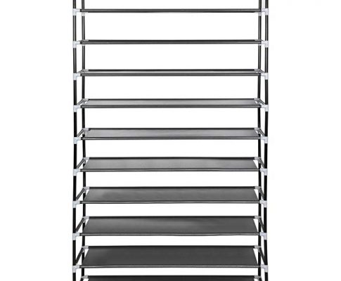 iBoost 10-Tier Vertical Fabric Shoe Tower Storage Rack, Holds 50 Pairs, Adjusts to 2-Tier, 3-Tier, or 5-Tier Rack Review