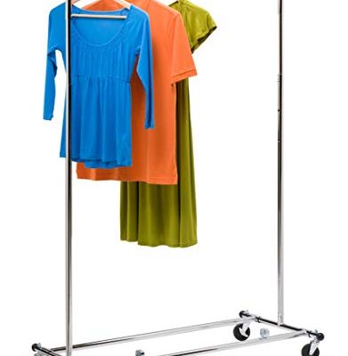 Honey-Can-Do GAR-01304 Collapsible Commercial Garment Rack with Wheels, Chrome Review