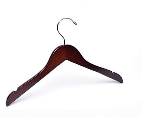 Baby Dark Walnut Top Wooden Hangers, 11 inch, for sizes 0 to 3T Review