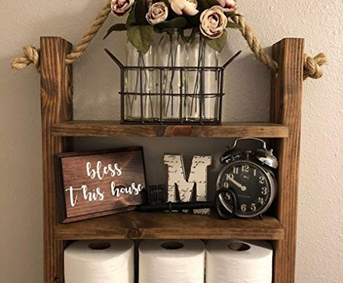 Things&MoreJust4You Rustic Wood Hanging Shelf Review